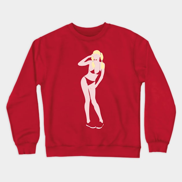 Bikini Blonde Crewneck Sweatshirt by jintetsu